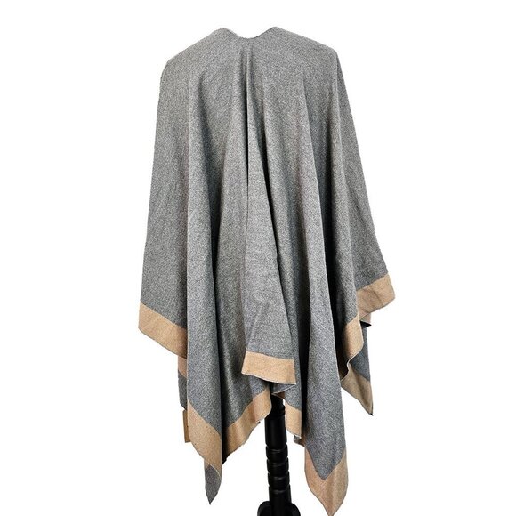 Melifluos Women's Shawl Wrap Poncho Ruana Cape Cardigan Sweater Open Front - Picture 3 of 6